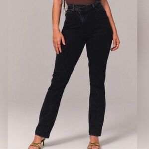 Abercrombie & Fitch The 90s Slim Straight Ultra High Rise Curve Love Jeans